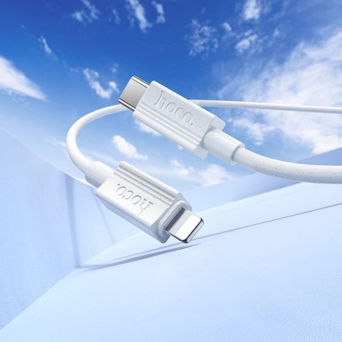 Kabel USB C do Lightning Hoco PD 27W 1 m X107 biały