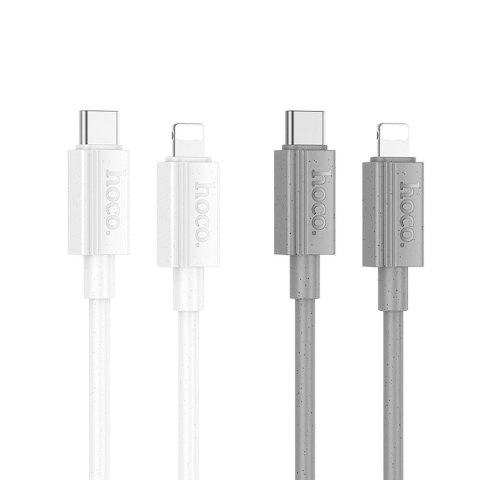 Kabel USB C do Lightning Hoco PD 27W 1 m X107 biały