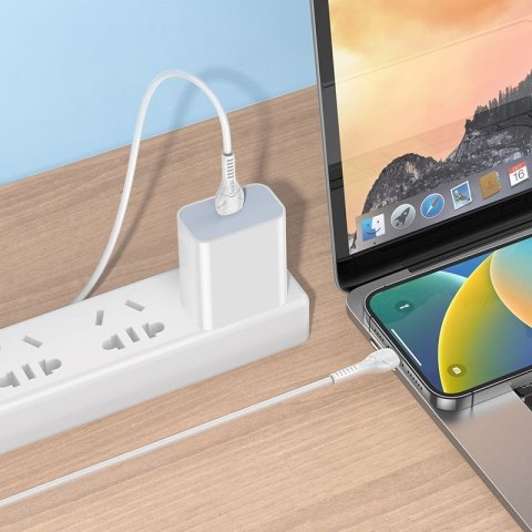 Kabel USB C do Lightning Hoco PD 27W 1 m X37 biały