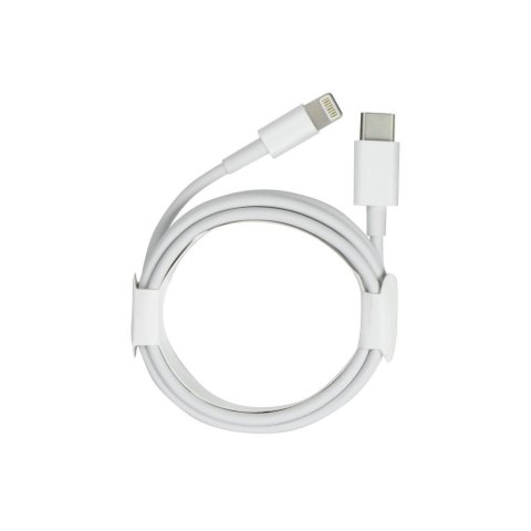 Kabel USB C do Lightning PD 2A 12W 1 m biały