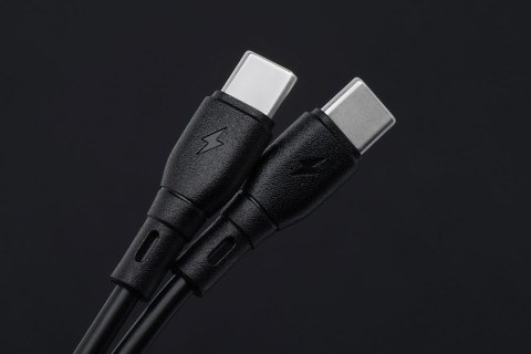 Kabel USB C do USB C Blue Star 3A 60W ECO 1 m PJ73-13-3 czarny