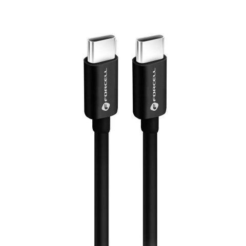 Kabel USB C do USB C Forcell F-Energy QC4.0 PD 3A 60W 1,5 m C338 czarny
