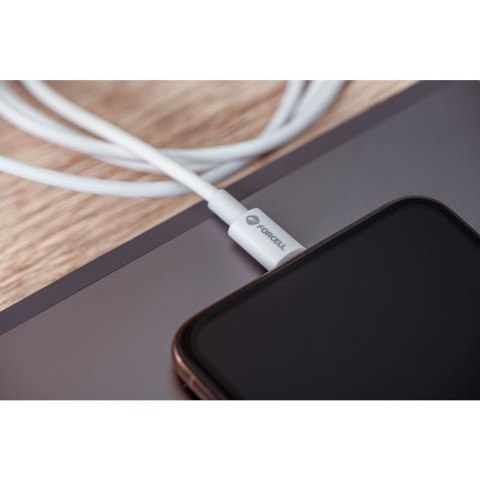 Kabel USB C do USB C Forcell F-Energy QC4.0 PD 5A 100W 2 m C339 biały