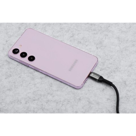 Kabel USB C do USB C Forcell F-Energy QC4.0 PD 5A 100W Cafule 2 m C260 czarny