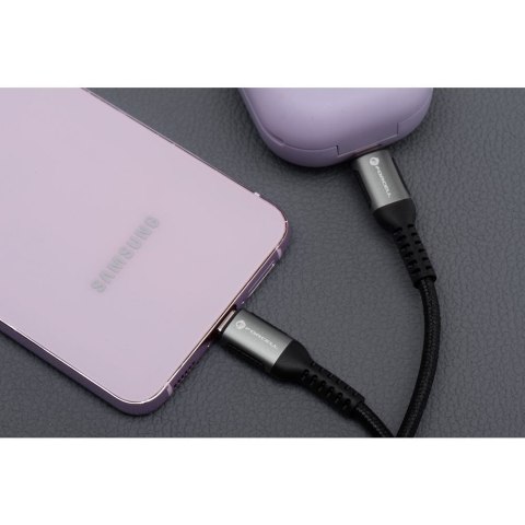 Kabel USB C do USB C Forcell F-Energy QC4.0 PD 5A 100W Cafule 2 m C260 czarny