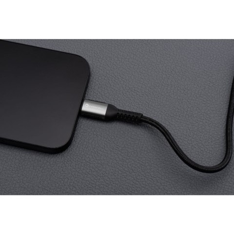 Kabel USB C do USB C Forcell F-Energy QC4.0 PD 5A 100W Cafule 2 m C260 czarny