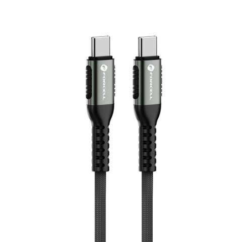 Kabel USB C do USB C Forcell F-Energy QC4.0 PD 5A 240W Cafule 1,2 m C263 czarny