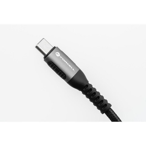 Kabel USB C do USB C Forcell F-Energy QC4.0 PD 5A 240W Cafule 1,2 m C263 czarny