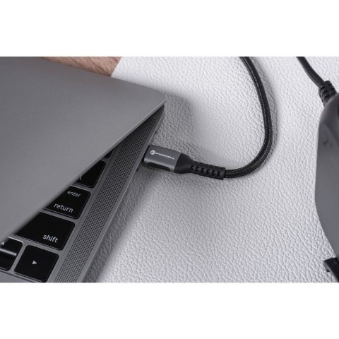 Kabel USB C do USB C Forcell F-Energy QC4.0 PD 5A 240W Cafule 1,2 m C263 czarny