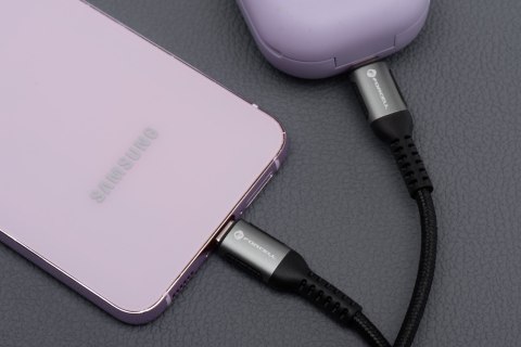 Kabel USB C do USB C Forcell F-Energy QC4.0 PD 5A 240W Cafule 2 m C263 czarny