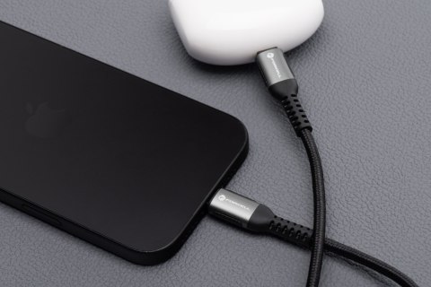 Kabel USB C do USB C Forcell F-Energy QC4.0 PD 5A 240W Cafule 2 m C263 czarny