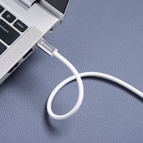 Kabel USB C do USB C Forcell F-Energy QC4.0 PD 5A 240W Cafule Color 2 m CBN1 biały