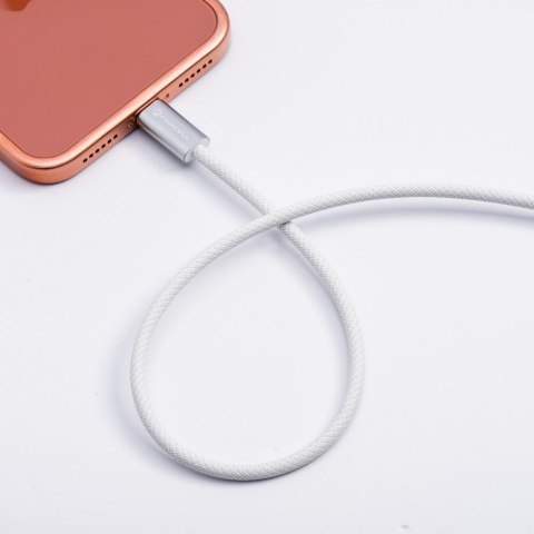 Kabel USB C do USB C Forcell F-Energy QC4.0 PD 5A 240W Cafule Color 2 m CBN1 biały