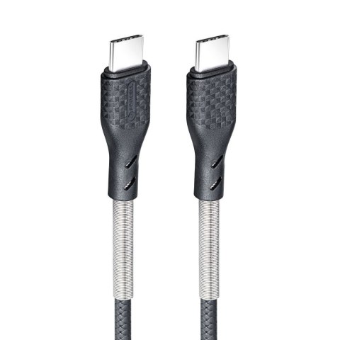 Kabel USB C do USB C Forcell F-Energy QC4.0 PD 5A 240W Carbon 1 m CB-05C czarny