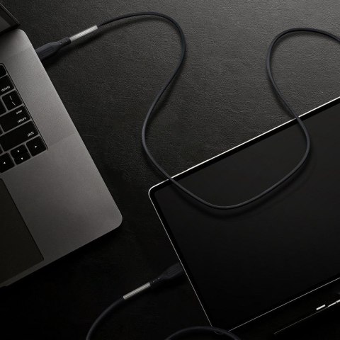 Kabel USB C do USB C Forcell F-Energy QC4.0 PD 5A 240W Carbon 1 m CB-05C czarny