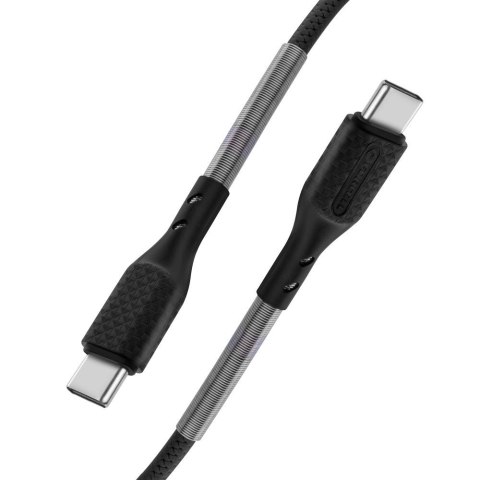 Kabel USB C do USB C Forcell F-Energy QC4.0 PD 5A 66W Carbon 1 m CB-02C czarny