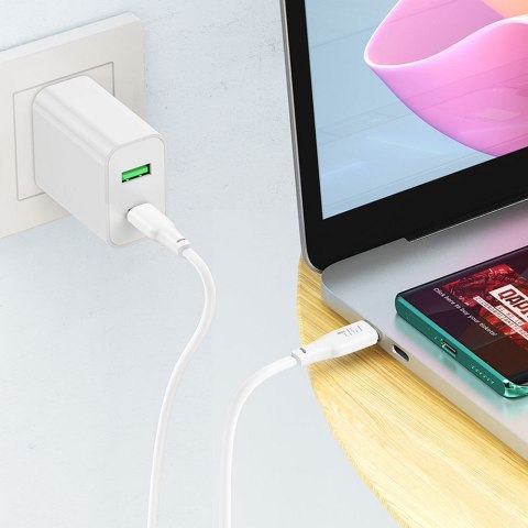 Kabel USB C do USB C Hoco 3A 100W 1 m X93 biały
