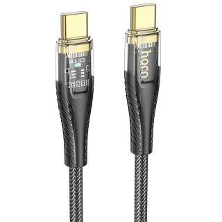Kabel USB C do USB C Hoco 3A 60W 1,2 m U121 czarny