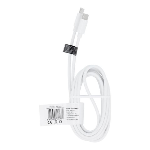 Kabel USB C do USB C PD QC 3A 60W 2 m C293 biały