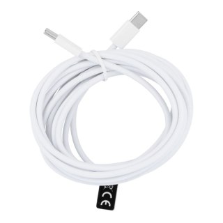 Kabel USB C do USB C PD QC3.0 3A 30W 3 m HD26 box biały