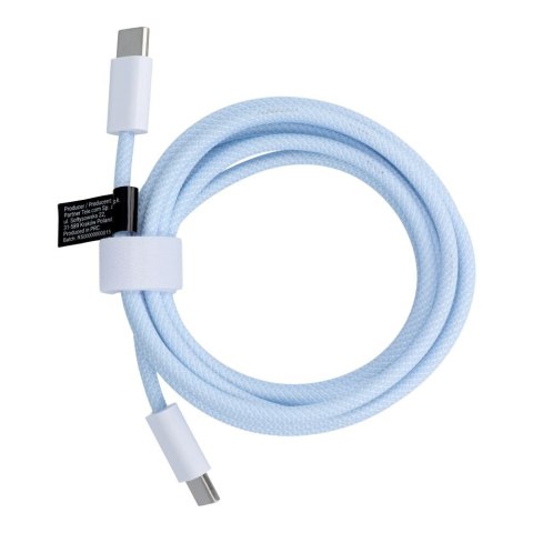 Kabel USB C do USB C PD QC3.0 3A 60W 1,5 m C263 niebieski