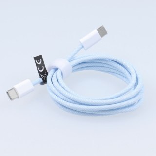 Kabel USB C do USB C PD QC3.0 3A 60W 1,5 m C263 niebieski