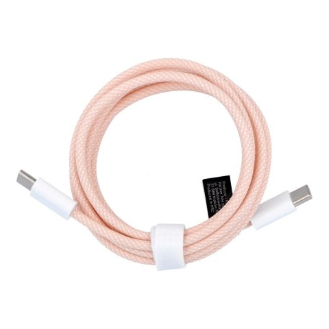 Kabel USB C do USB C PD QC3.0 3A 60W 1,5 m C263 różowy