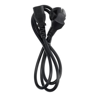 Kabel zasilający do komputera PC / drukarka / monitor 230V 16A 1,2 m czarny