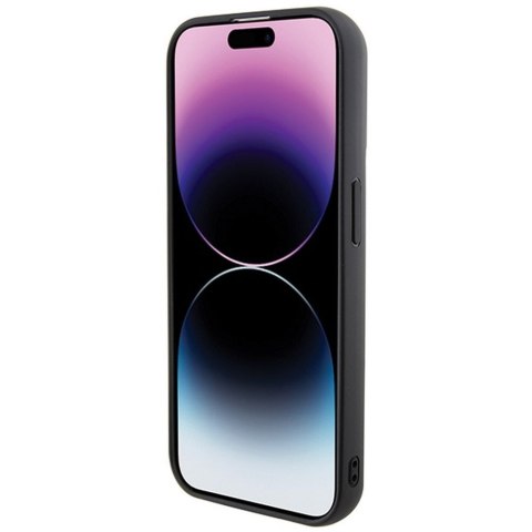 KARL LAGERFELD futerał do IPHONE 14 Pro KLHCP14LGSAKCPK (Gripstand Saffiano KC PIN) czarny