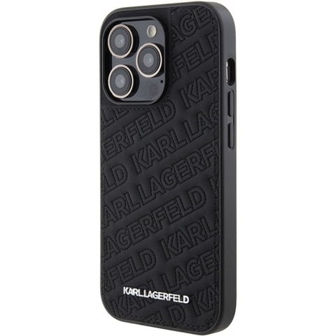 KARL LAGERFELD futerał do IPHONE 15 Pro KLHCP15LPQKPMK (Quilted Pattern) czarny