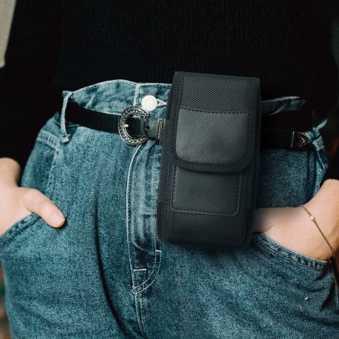 Kabura uniwersalna do paska OXFORD pionowa model 4 do IPHONE 7 PLUS / 8 PLUS / 12 PRO MAX / 13 PRO MAX / SAMSUNG J4 PLUS / A71 /