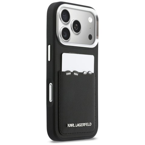 KARL LAGERFELD futerał do IPHONE 17 Pro KLHCP17L6PCSPKCK (PU W/ K&C Print & Pocket) czarny