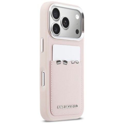 KARL LAGERFELD futerał do IPHONE 17 Pro KLHCP17L6PCSPKCP (PU W/ K&C Print & Pocket) różowy