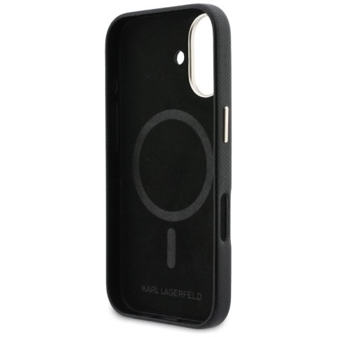 KARL LAGERFELD futerał do IPHONE 17 kompatybilny z MagSafe KLHMP17S5PGFKHGK (PU FW W/ KHead Logo) czarny