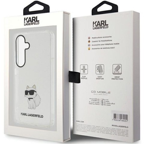 KARL LAGERFELD futerał do SAMSUNG S24 KLHCS24SHNCHTCT (IML NFT CHOUPETTE) transparentny