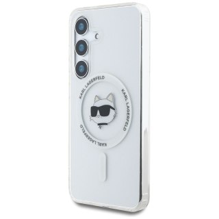 KARL LAGERFELD futerał do SAMSUNG S25 KLHMS25SHLSCHH (Magnetic IML Metal Choupette Head) biały