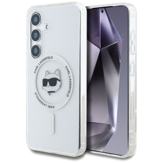 KARL LAGERFELD futerał do SAMSUNG S25 Plus KLHMS25MHLSCHH (Magnetic IML Metal Choupette Head) biały