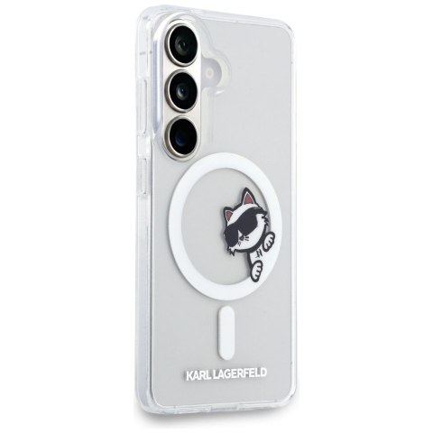 KARL LAGERFELD futerał do SAMSUNG S26 Plus KLHMS26M6HCPSCT (Magnetic IML Peekaboo Choupette) transparentny