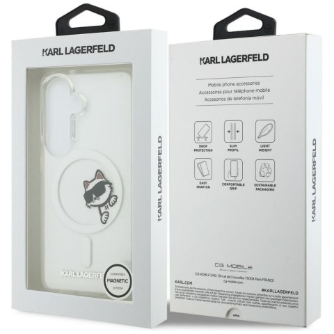 KARL LAGERFELD futerał do SAMSUNG S26 Plus KLHMS26M6HCPSCT (Magnetic IML Peekaboo Choupette) transparentny