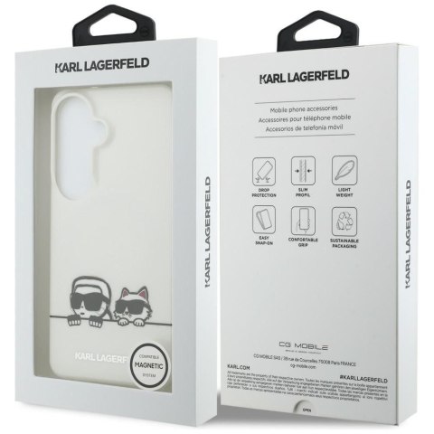 KARL LAGERFELD futerał do SAMSUNG S26 Plus KLHMS26M6HPKACH (Magnetic IML K&C Peekaboo) transparentny