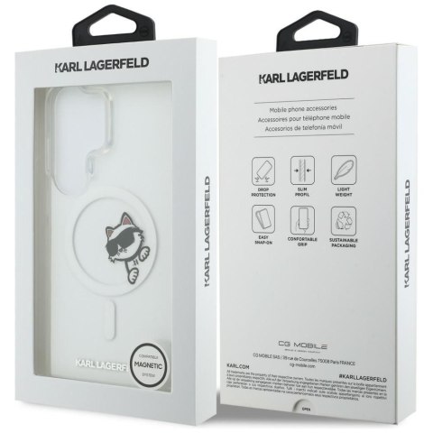 KARL LAGERFELD futerał do SAMSUNG S26 Ultra KLHMS26L6HCPSCT (Magnetic IML Peekaboo Choupette) transparentny