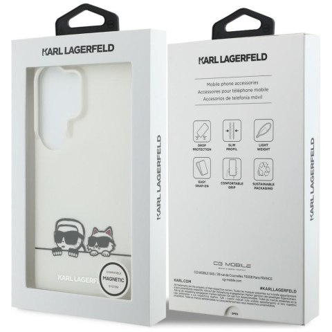 KARL LAGERFELD futerał do SAMSUNG S26 Ultra KLHMS26L6HPKACH (Magnetic IML K&C Peekaboo) transparentny