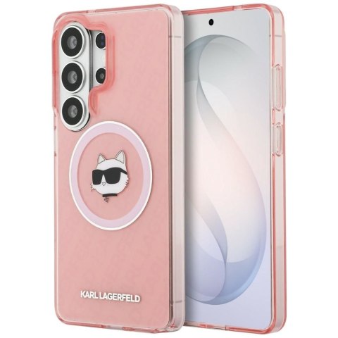 KARL LAGERFELD futerał do SAMSUNG S26 Ultra KLHMS26LHMKBCHOP (Magnetic IML Repeated Logo and Choupette) różowy