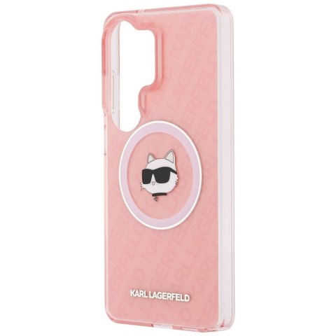 KARL LAGERFELD futerał do SAMSUNG S26 Ultra KLHMS26LHMKBCHOP (Magnetic IML Repeated Logo and Choupette) różowy