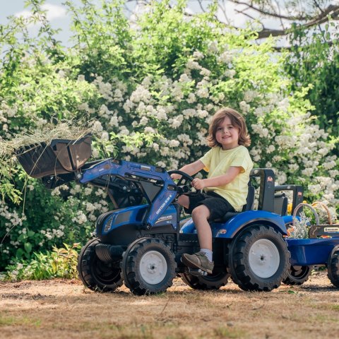 FALK Traktor na Pedały New Holland T8 z Łyżką i Przyczepą 3-7 lat