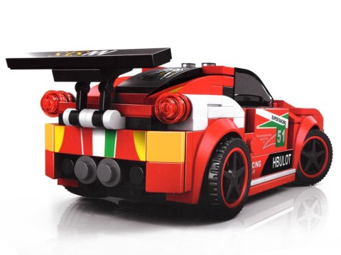 Klocki techniczne Sportowe auto CZERWONE 164-elementy + naklejki ZA4289