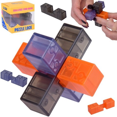 Kostka Puzzle Lock Układanka logiczna Łamigłówka 3D GR0781