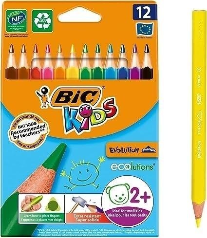 Kredki Kids Evolution Triangle ECO 12 kolorów