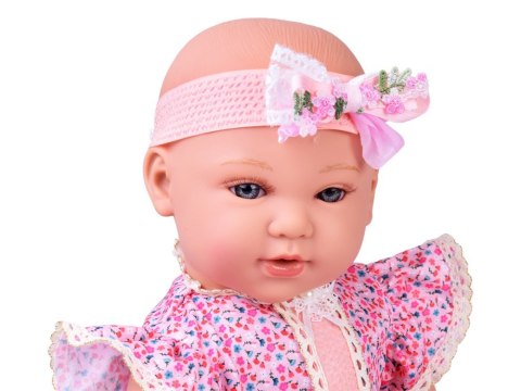 Lalka BOBAS interaktywna 46cm - w liliowej sukience + akcesoria ZA5834