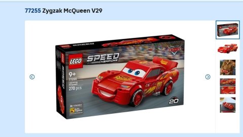 LEGO(R) SPEED CHAMPIONS 77255 (4szt) Zygzak McQueen